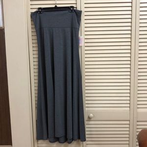 LulaRoe Gray Maxi Skirt